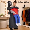 Inflatable Ghost Costume for Adults – Funny Black Robe Halloween