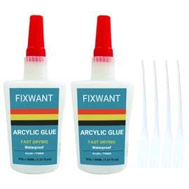 FIXWANT Transparent Strong Instant Acrylic Glue PMMA Adhesive Fast Drying Glue 30ML/1.01 fl.oz (2)
