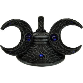 Nemesis Now Triple Moon Crystal Ball Crystal Ball Holder 14.5cm Grey