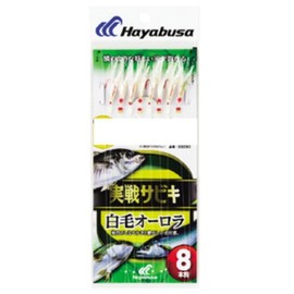 Hayabusa 10-3 Combat Sabiki White Hair Aurora 8 Hooks