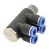 IQS 4-Way Distributor Multiple Distributor with Male Thread R 1/2