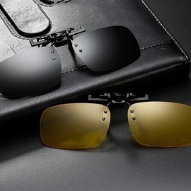 Clip-on Polarized Sunglasses for Fishing & Hiking Clip-on L Black BL08168