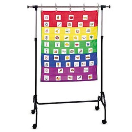 Learning Resources Adjustable Chart Stand, Pocket Chart Stand for Teachers, 35"W x 50"H and Adjusts up to 74"W x 80"H