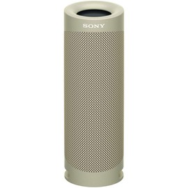 Sony SRS-XB23 C Wireless Portable Speaker, Waterproof, Dustproof, Rustproof, Bluetooth, PC Speakers, Connect 2 for Stereo, Heavy Bass Model, w/Mic, Up to 12 Hours Continuous Playback, 2020 Model, Beige