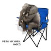 Silla Para Acampar Playa Y Pesca Plegable Portatil Con Funda