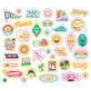 Simple Stories Just Beachy Bits & Pieces Die-Cuts 39/Pkg-Sticker