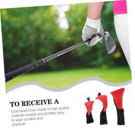 BESPORTBLE 2sets Golf Head Covers for Portable Golf Putter Cover Protective Club Sleeve Club Head Protector 3pcs*2