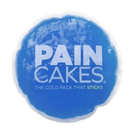 PAINCAKES Cold Pack That Sticks Stays in Place Reusable Ice Therapy Blue 5"