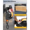 2PCS Dual-Pivot Retractable Truck Bed Ratchet Straps Compatible with Chevy