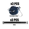 3 Pieces Of Elastic Rope With Hooks, 3 Pieces Of