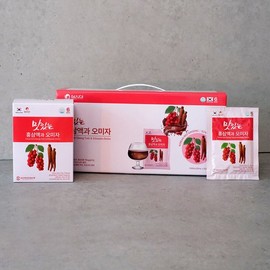 맛있는 홍삼액과 오미자 30포 6년근 홍삼과 국내산 오미자의 만남 Delicious Red Ginseng Extract and Schisandra 30 Sachets - The Meeting of 6-Year-Old Red Ginseng and Domestic Schisandra