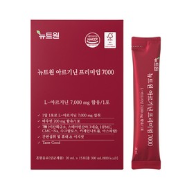 Newt One Arginine Premium 7000 Taurine Zinc 15 packs 20ml x 15 packs Pharmacist development / 뉴트원아르기닌프리미엄7000 타우린 아연 15포 20ml x 15포 약사개발