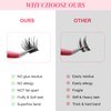 Lashes Cluster 72 Pcs Individual Lashes D Curl 8-16 mm