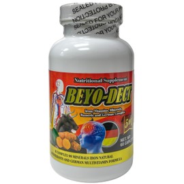 Multi Vitamins(B1, B2, B3, B6, B12) Mirco Elements(,Zinc, Selenium), Turmeric and German Complex 60 Caplets