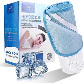 Elements Cool Cooling Mattress Cover, Cooling Mat for Beds, Self-Cooling Topper for Mattresses, Underbed Cooling Suitable for People who Sweat, Washable at up to 30 Degrees (70 x 140 cm)