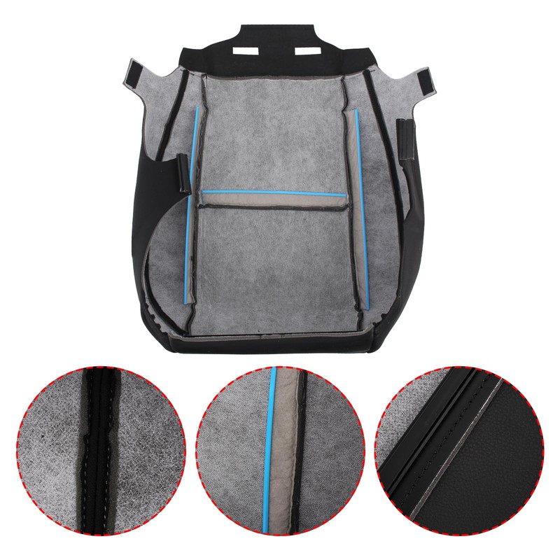 AUTOKAY Driver Bottom Cloth Seat Cover Gray Fits for Chevy