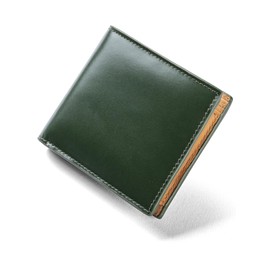 Mura Men's Bi-fold Wallet, Genuine Leather, green