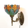 HWDFEI Tiffany Sconce Lamp Stained Glass Wall Lamp,8X10.5X11 Inch Plug