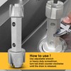 Hanpex Tub Drain Remover Wrench - Dual Ended for Bath