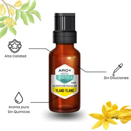 ARO+ Aceite Esencial de Ylang Ylang Natural Puro Aromaterapia