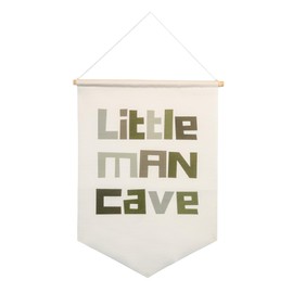 Minimalistx Little Man Cave, Neutral Sage Green Boho themed Banner for Nursery Decor, Playroom Decor, Boys Room Decor, Kids Room decor or Baby Room Decor
