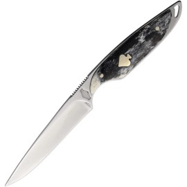 Rough Ryder Streamline Appaloosa Smooth Stainless Fixed Blade Knife 2490