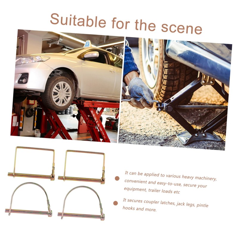 Baluue 10pcs Alloy Safety Pin Lockable Trailer Hitch Pin Heavy