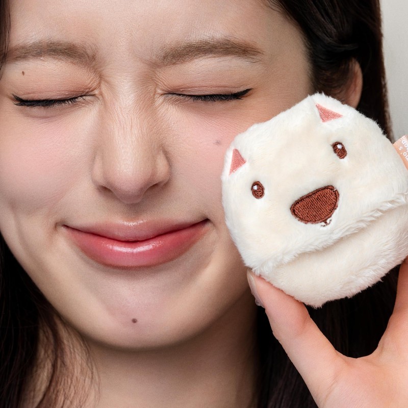 Momo's Workshop Cute Makeup Puff Set, Makeup Sponge + Powder