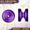 Yoyo K2 CRYSTAL Professional Responsive Yoyo, Durable Plastic Yo-Yo for