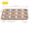 Cupcake Moulds Muffin Pans, 12 Pieces, Non-Stick Baking Pans, Mini