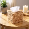 Water Hyacinth Handwoven Tissue Box Cover Rattan Wicker Tissue Box