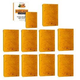 Comfort Skincare Turmeric & Kojic Acid Soap Set - Brightening Soaps & Oils for Radiant Glow - Moisturizing & Hydrating Body Wash & Facial essential - 100g Tablets - Daily Skin Care Routine:_10*soap