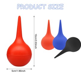 AYNKH 3Pcs Rubber Suction Ear Syringe Bulb Kit, 30ml Ear Washing Squeeze Ear Suction Cleaning Ball for Adult Kid Removing Ear Wax Ear Flush Nose