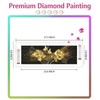 AZQSD Diamond Painting Kits for Adults Beginners Gold Rose Flowers