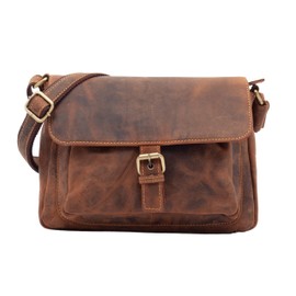 Lloyd Baker ANAND Genuine Leather Vintage Look Medium Workbag, Leather Unisex Business Work Crossbody Shoulder Bag with Zipped Compartments Perfect for Professionals and Travellers