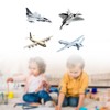 Milageto 4Pcs Fighter Building Kit Airplane Model Home Decoration Collection