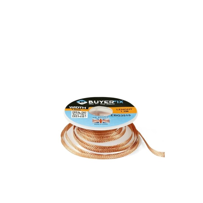 ebuyerfix Desolder Desoldering Braid Wick Wire Mop Solder Sucker Fluxed