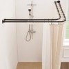 Crkmire Double L Shaped Shower Curtain Rod, [23.6"-53"] x [23.6"-53"]