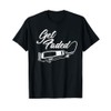 Vintage Distressed Barber - Get Faded Clippers Script Tail T-Shirt
