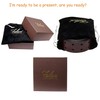 Falari Men's Full Grain Leather Belt Double Prong Belt 9004