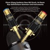 Tertullus 4 Banana Plugs Gold-Plated Banana Plugs Screwable for Speaker