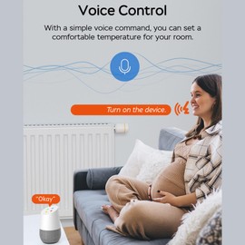 Thermostatic Radiator Valve for Tuya, 7 Days Programmable APP Control TRV Valve Automatic Controller, Smart Radiator Valve Intelligent Thermostat Valve Controller for Home Hotel