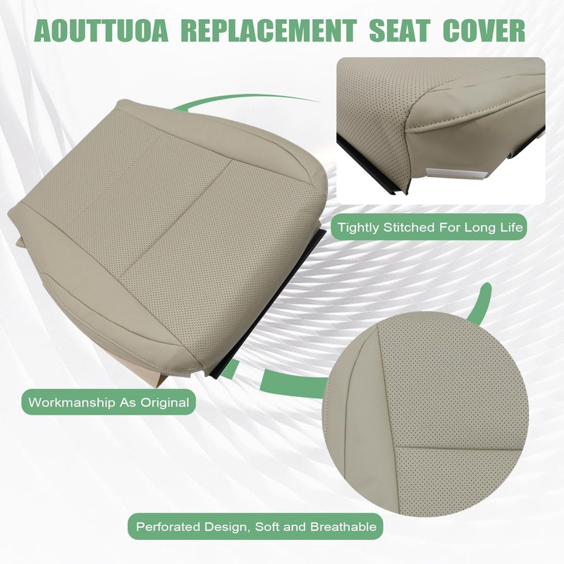NLQR Front Driver and Passenger Side Bottom Replacement Seat Covers