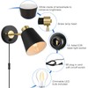 VATONI Plug in Wall Sconce, Dimmable Wall Sconce Adjustable Wall