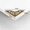 4Pcs Brass Flat Corner Protectors Right Angle Brackets Decorative Corner