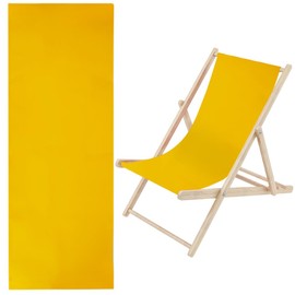 GORGECRAFT 1Pc Beach Sling Chair Replacement Cloth 435*1150mm Chair Oxford Cloth Gold Chair Fabric Reclining Sling Lawn Chair Webbing Foldable Lounge Chair Fabric for Sunbathing Garden Courtyard Beach