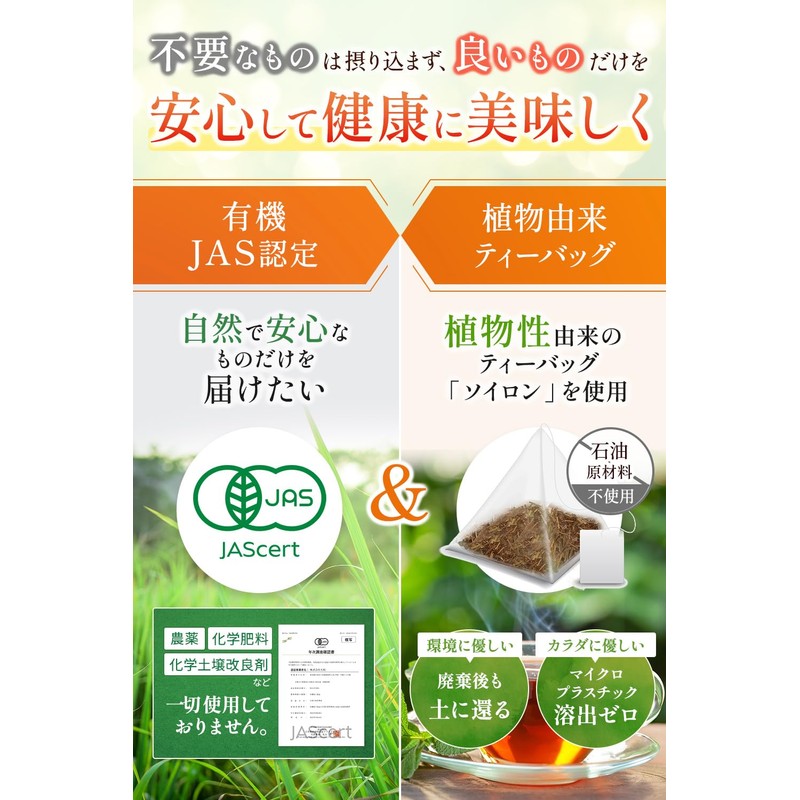 【Doctor-Supervised】Meguri Tea Rooibos Tea Organic Non-Caffeine Ginger Black Bean Rooibos
