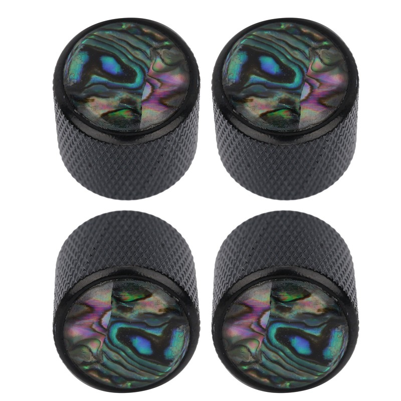4 Pcs Electric Bass Knob Dome Metal High End Shell