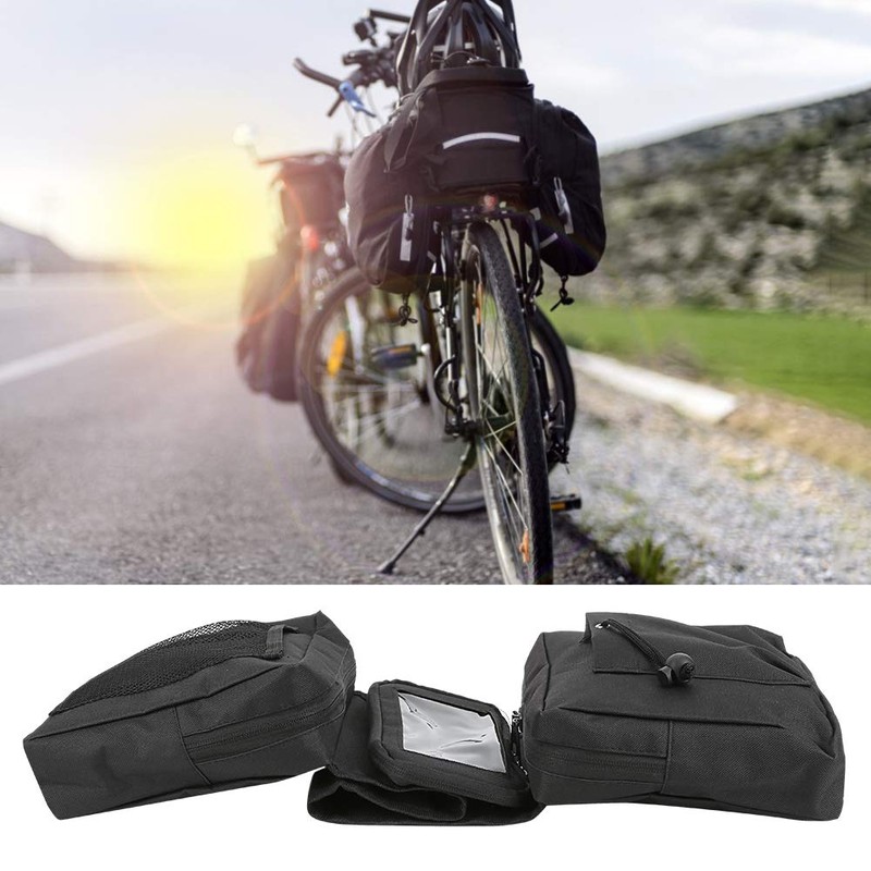Keenso Motorcycle Tank Saddlebag, Universal Snowmobiles Storage Pack ATV Fender
