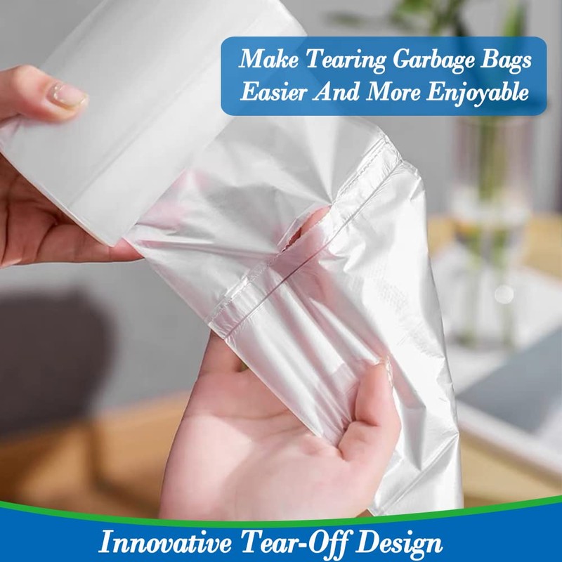 4 Gallon Small Garbage Bags 250 Counts,Trash Bag Bin Liners,